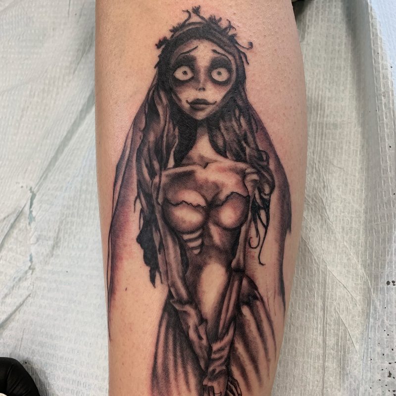 Corpse Bride tattoo by Chunkytattoos