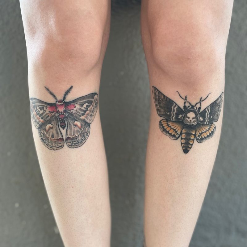 Moth tattoos by Morewicked