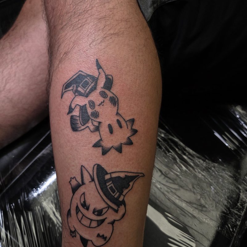 Pokemon Halloween tattoo by Tediyama